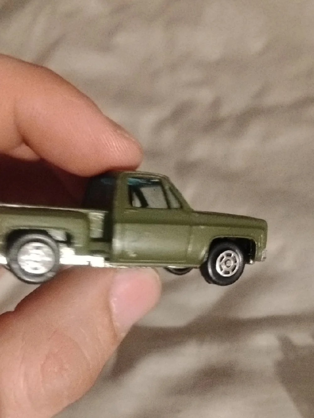 Green U.S. Army Toy Chevy Step side